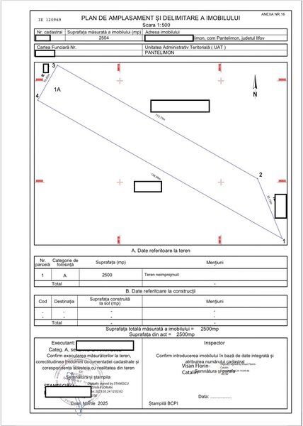 Ilfov Str Rascoalei, teren 2500mp, D20ml, intravilan conform Noul PUG
